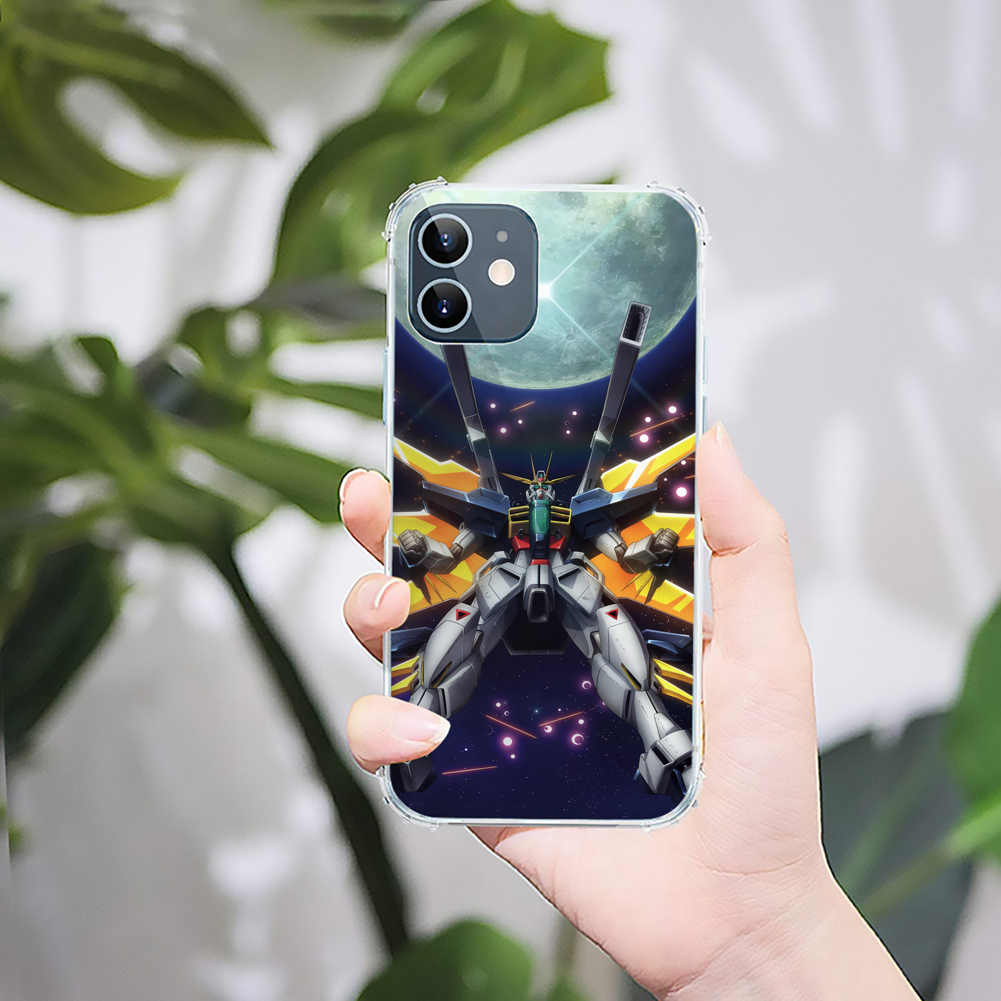 （画像用） 機動戦士ガンダム Mobile Suit Gundam 【iPhone 12シリーズ対応】透明スマホケース（クリアソフトケース）